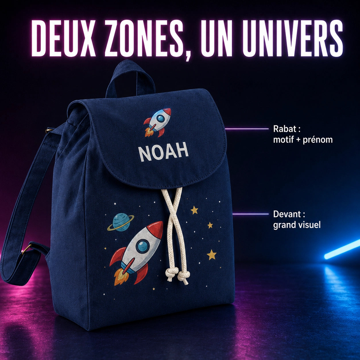 Mini sac à dos enfant personnalisé