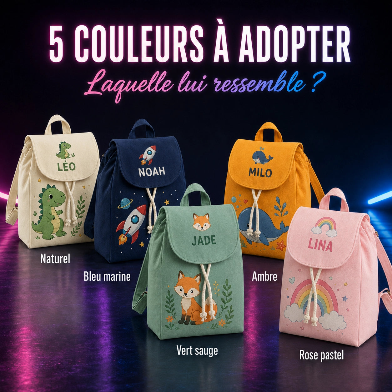Mini sac à dos enfant personnalisé
