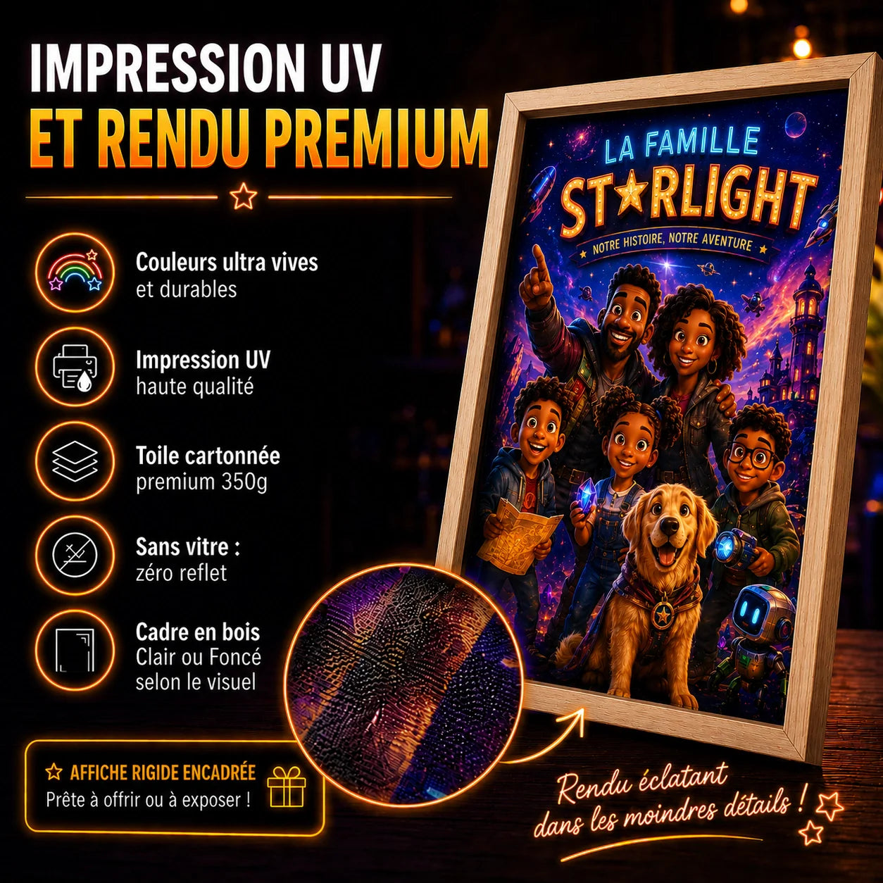 Cadre personnalisé — Affiche de film sur mesure pour toute la famille