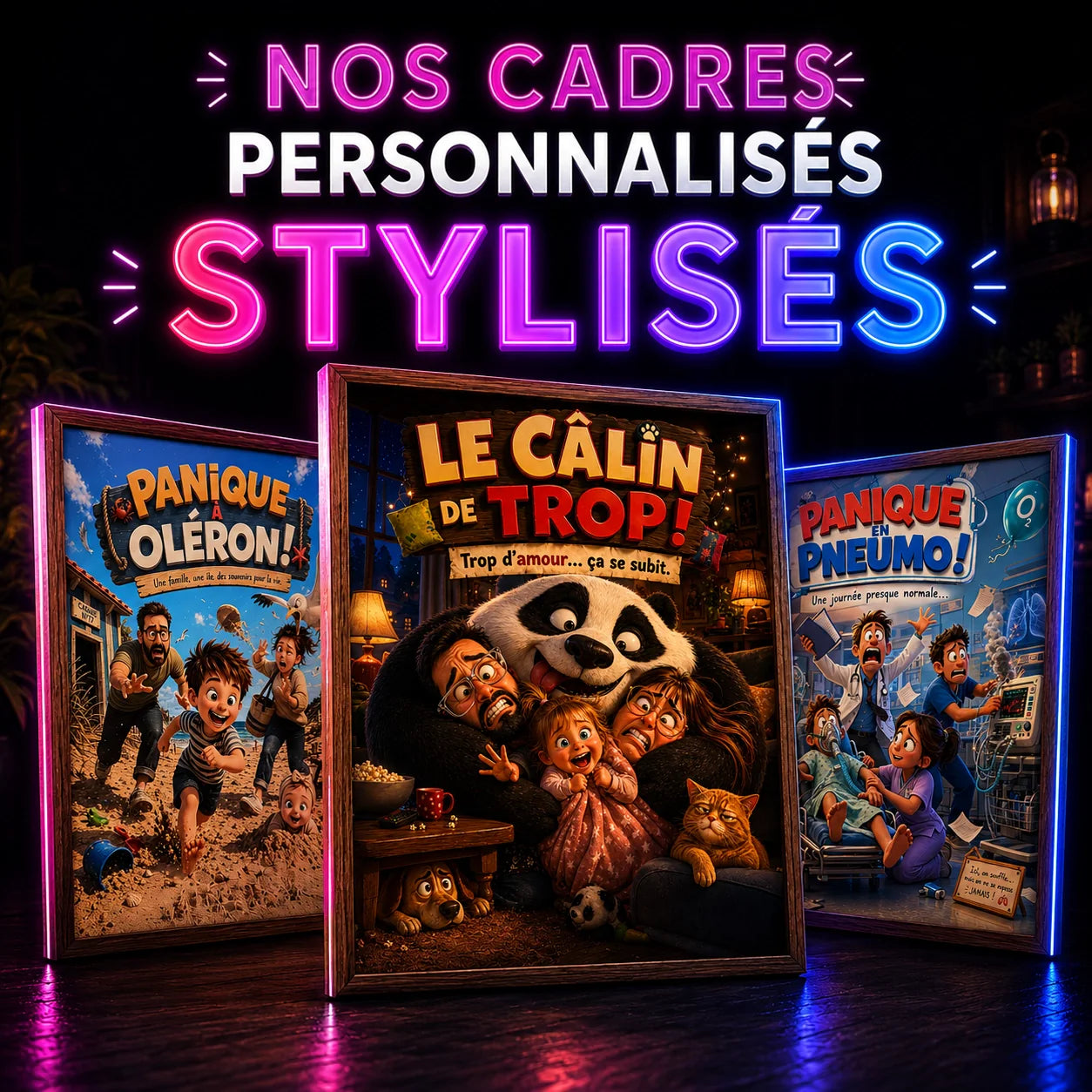 Nos cadres personnalisés stylisés