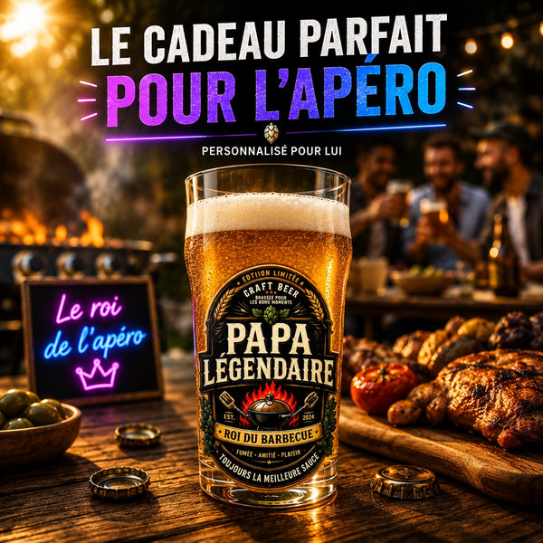Verre à Bière Personnalisé — Blason & Badge Brasserie sur Mesure