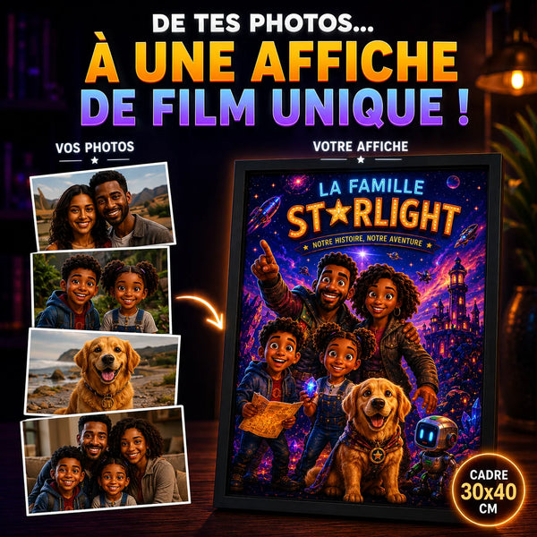 Cadre personnalisé — Affiche de film sur mesure pour toute la famille