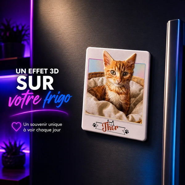 Magnet Animal — Effet Polaroid 3D
