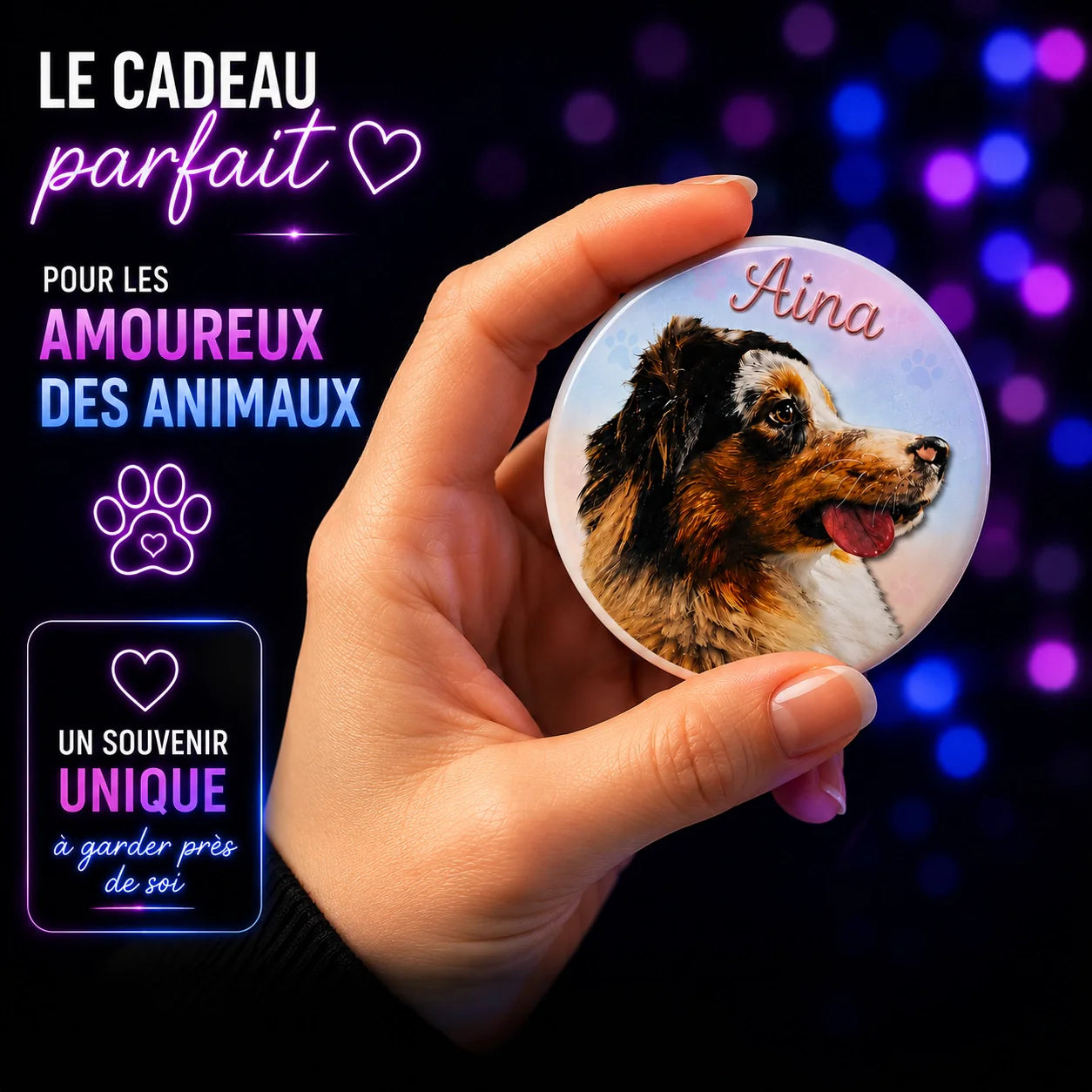 Magnet Animal — Fond Pastel