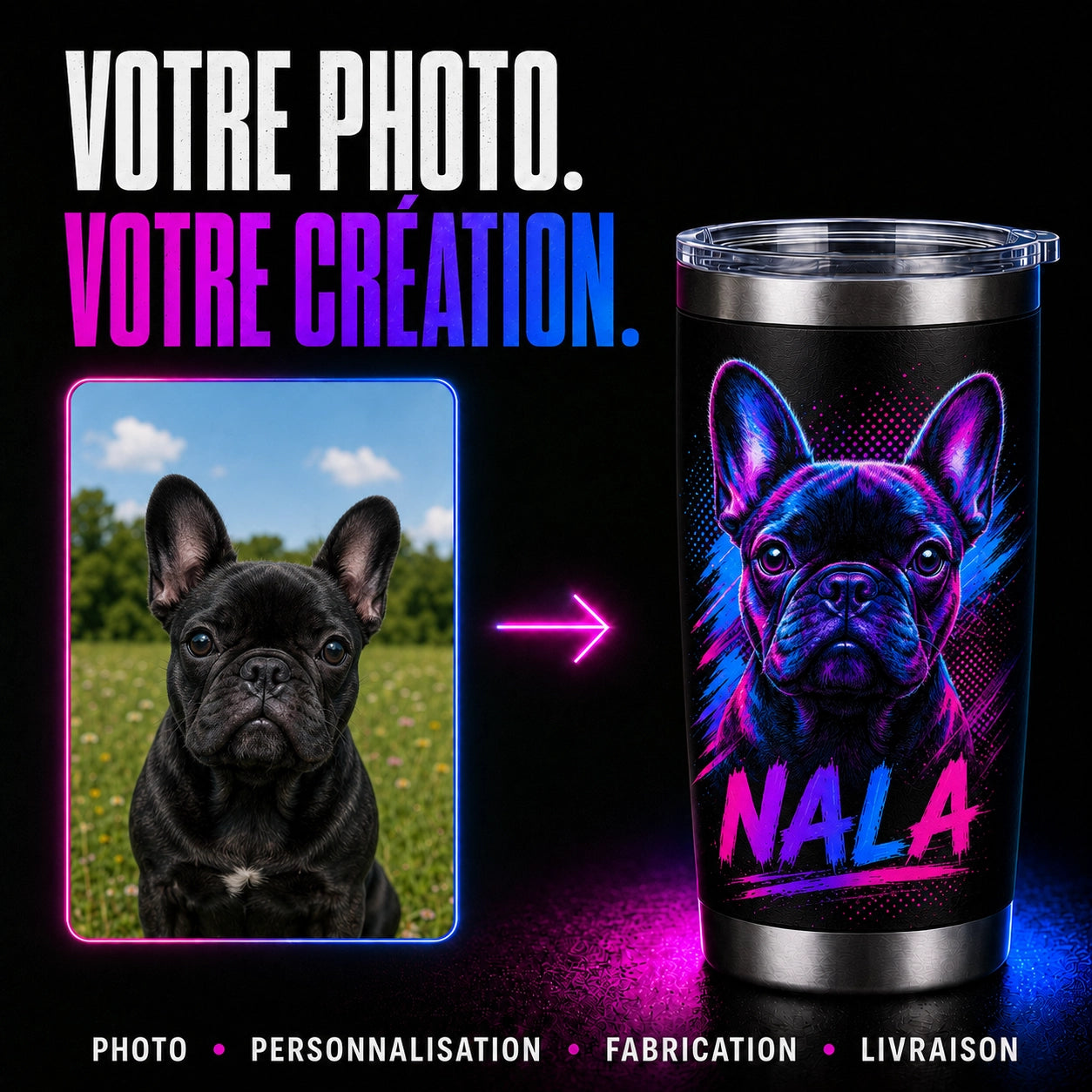 Gobelet isotherme personnalisé — 60 cl
